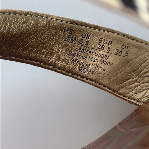 Sam Edelman cork platform wedge leather sandals - Picture 7 of 8